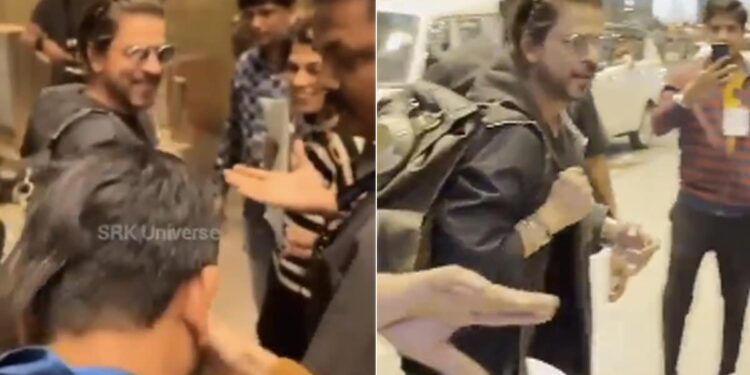 When an Admirer Planted a Kiss on Shah Rukh Khan’s Hand at Mumbai Airport