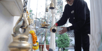 Inside Look: Amitabh Bachchan Unveils His White Marble Temple at Jalsa