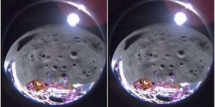 Remarkable Image of the Odysseus Moon Lander Snapped from Orbit