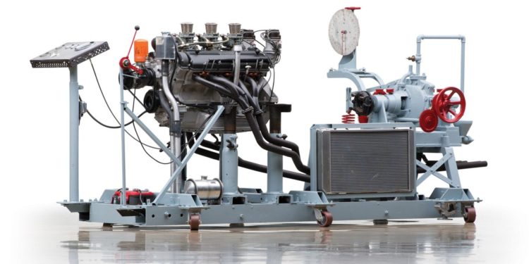 Prestigious Ferrari V12 Engine and Dyno Setup Available for Auction