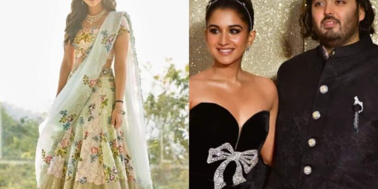 Radiant in Anamika Khanna Lehenga, Radhika Merchant Dazzles at Inaugural Wedding Ceremony