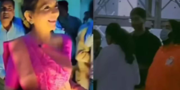 Shloka Mehta Diligently Oversees Pre-Wedding Preparations; Nita Ambani’s Graceful Presence at Event Venue