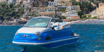 Cruise the Waves in Style with the Fiat 500-Inspired Boat on the Amalfi Coast