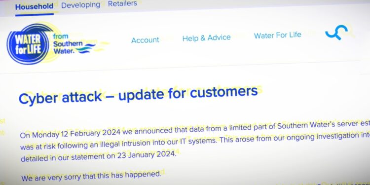 Major UK Water Supplier Southern Water Announces Customer Data Breach Impacting Thousands