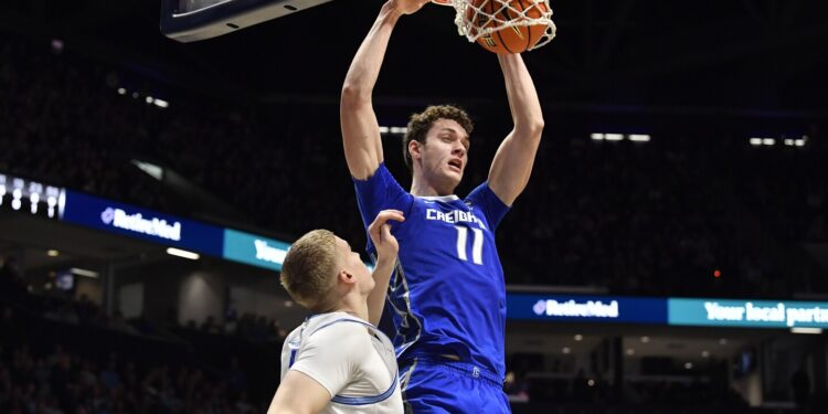 Ryan Kalkbrenner’s Impressive 28 Points Lead No. 19 Creighton to Victory at Xavier, Ending Losing Streak