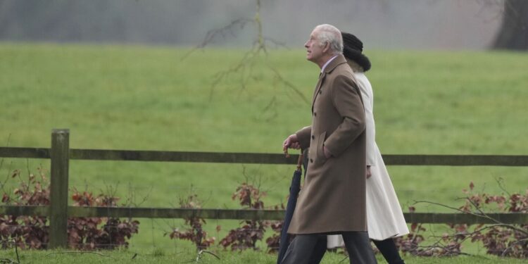 King Charles III Greets Supporters After Confirming Cancer Battle