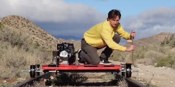DIY Enthusiast Successfully Rides Custom Rail Kart on Historic Abandoned Train Trestle