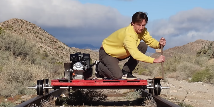 DIY Enthusiast Successfully Rides Custom Rail Kart on Historic Abandoned Train Trestle