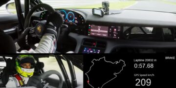 Witness the Porsche Taycan Turbo GT Achieving a Record Lap at Nürburgring