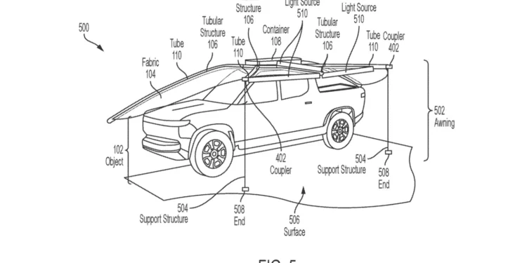 Rivian Investigates Innovative Deployable Canopy for EVs