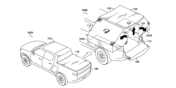 Newly Patented Retractable Camper Shell by Rivian