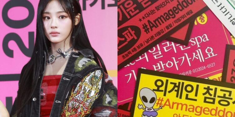 Minji from NewJeans Boldly Ignores Manager’s Wishes to Circulate aespa’s Stickers at HYBE — Receives Praise from Karina
