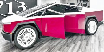 Refined Elegance Meets Rugged Charm: Tesla Cybertruck Adorned in Maybach Style