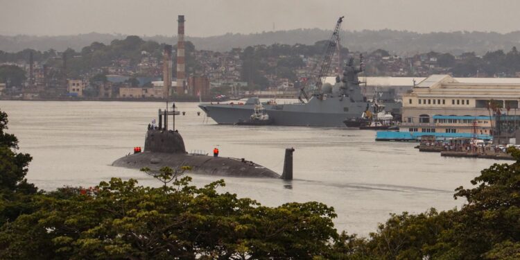 Arrival of Russian Naval Fleet to Cuba, Includes Warship and Nuclear Submarine