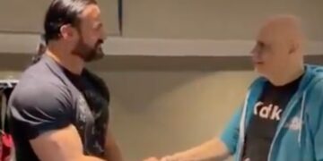 Scottish WWE Star Drew McIntyre Spoofs Iconic Simpsons Moment with Rocker Billy Corgan