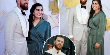 Chiefs’ Harrison Butker and Spouse Isabelle Shine at Super Bowl Ring Celebration
