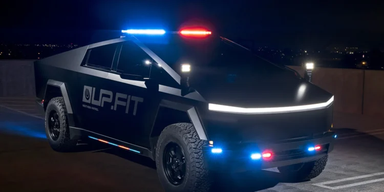 Transformed Tesla Cybertruck: The Future Silent Enforcer for Police
